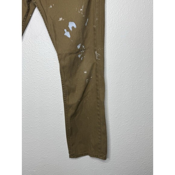 Levi's 511 Jeans Distressed Y2K Mens 38x32 Brown Slim Straight Denim Stretch - Picture 6 of 16